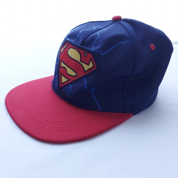 Superman Snapback Adjustable Cap Red and Blue - Picture 4 of 7